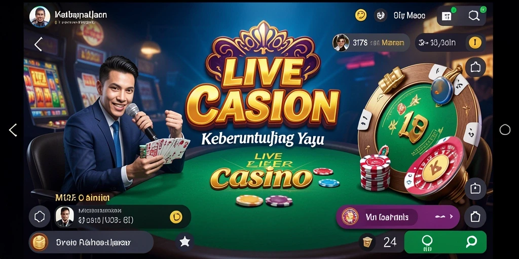 Tampilan gameplay Live Casino yang mendebarkan di 3178.