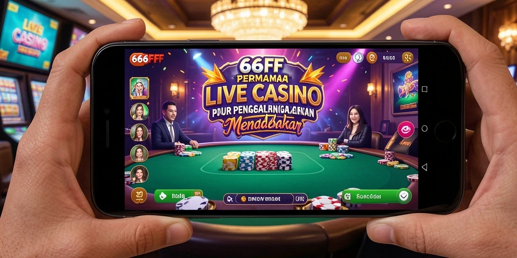 Tampilan gameplay Live Casino yang mendebarkan dan interaktif.