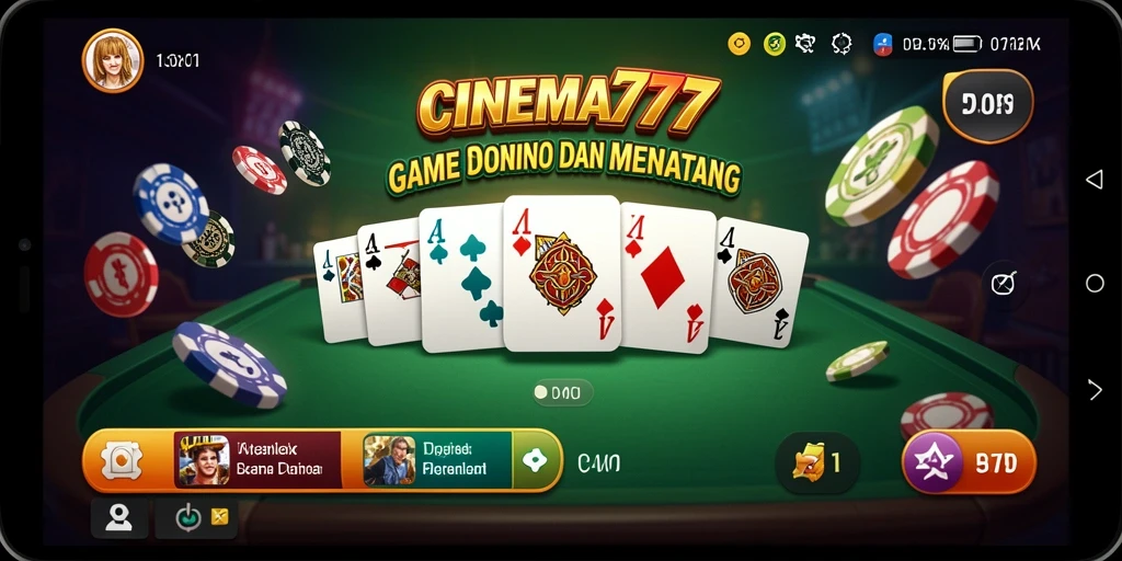 Tampilan gameplay Domino yang seru dan interaktif.