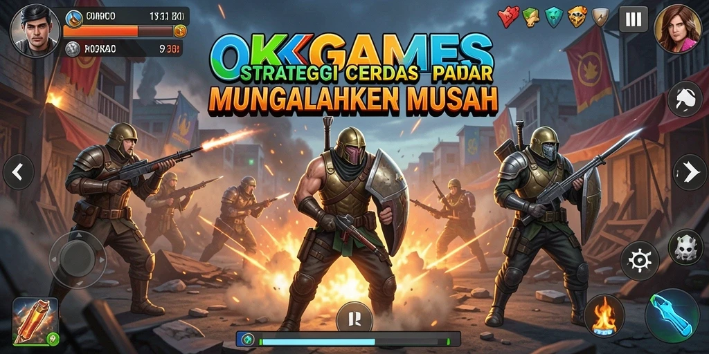 Tampilan screenshot OKGAMES menampilkan aksi strategis yang mendebarkan.