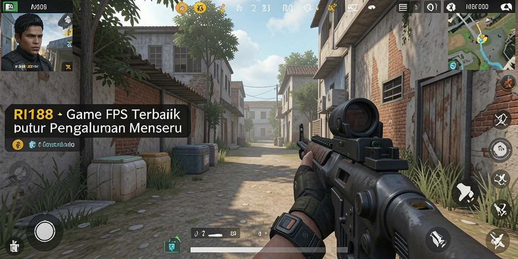Gameplay penuh aksi dari RI188 menampilkan pertempuran intens.