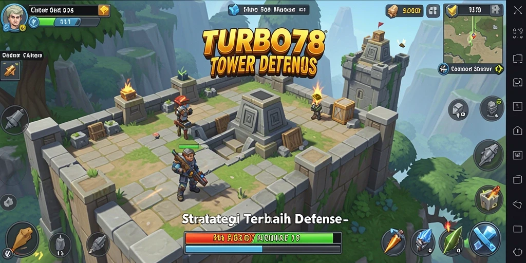 Tampilan gameplay Tower Defense yang menarik dari TURBO78.