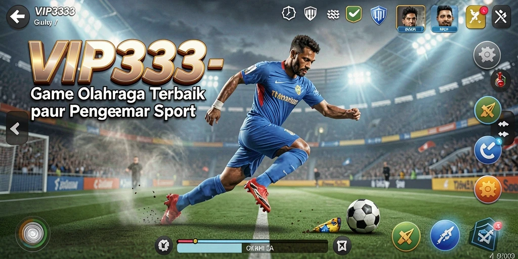 Tampilan gameplay menegangkan dalam game olahraga VIP333.