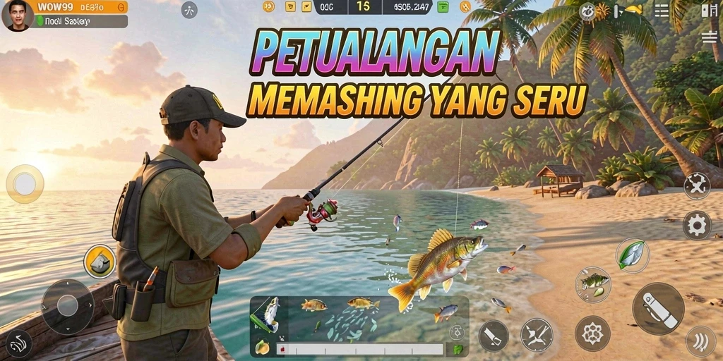 Tangkapan ikan yang spektakuler dalam gameplay WOW99.